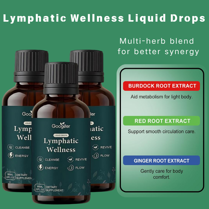 Herbal Wellness In - 60ml Lymphatic Support Liquid Drops Natural