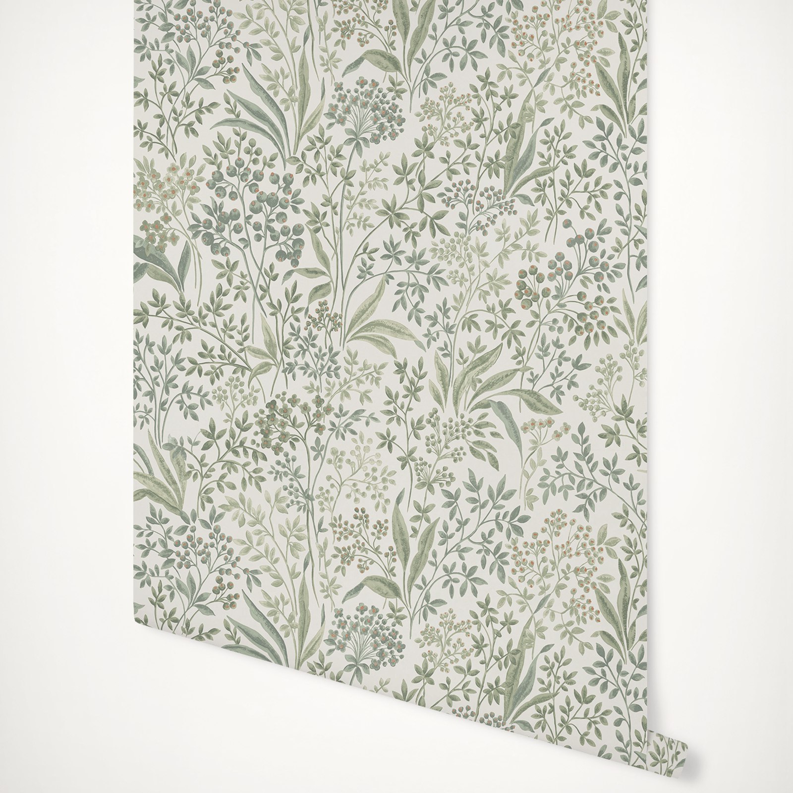Watercolor Painted Nocturne wa - Herbal Wallpaper ulasan dan harga
