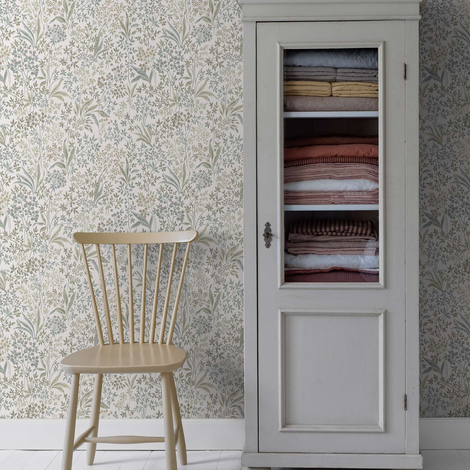 Watercolor Painted Nocturne wa - Herbal Wallpaper ulasan dan harga