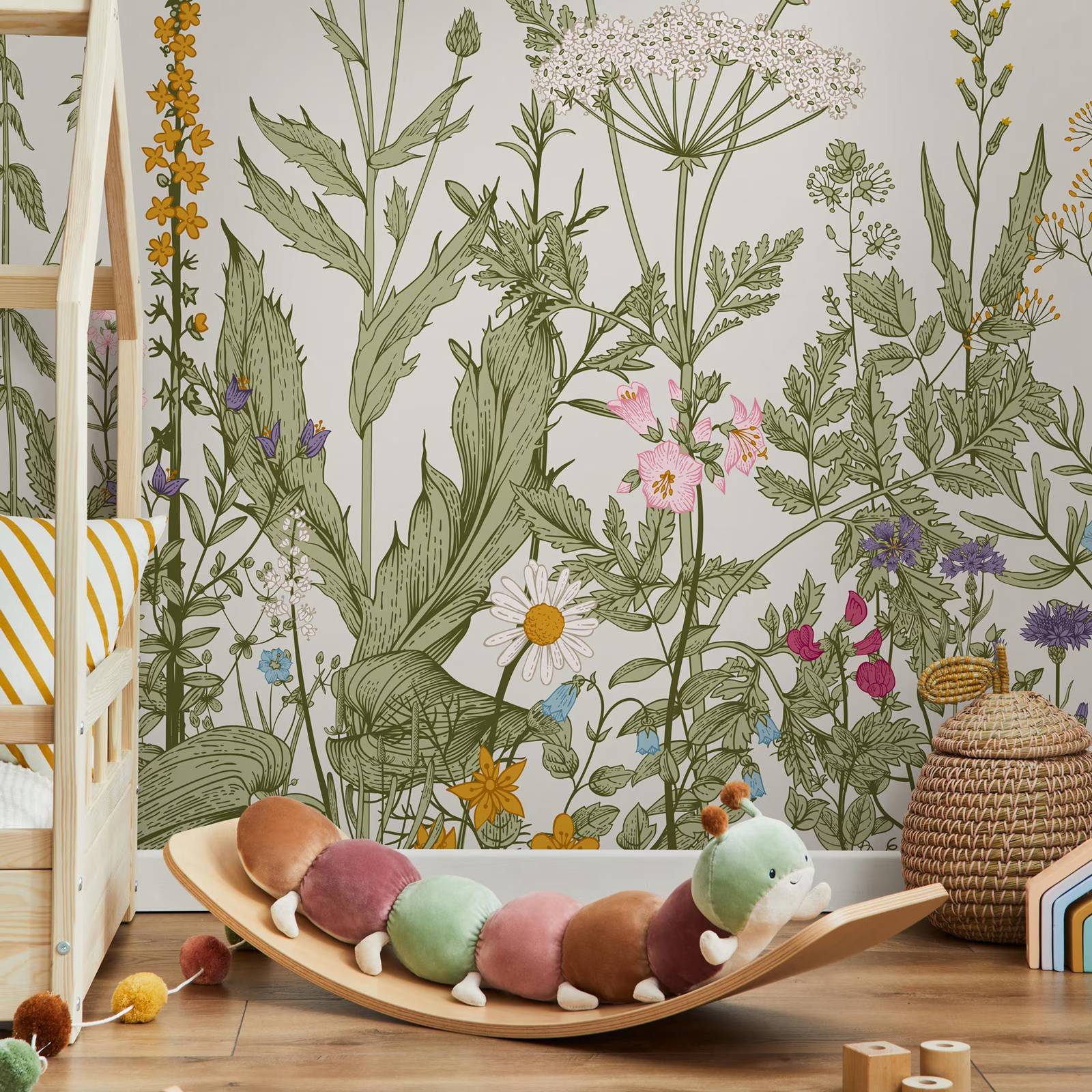 Botanical Floral Wallpaper ,Gr - Herbal Wallpaper ulasan dan harga
