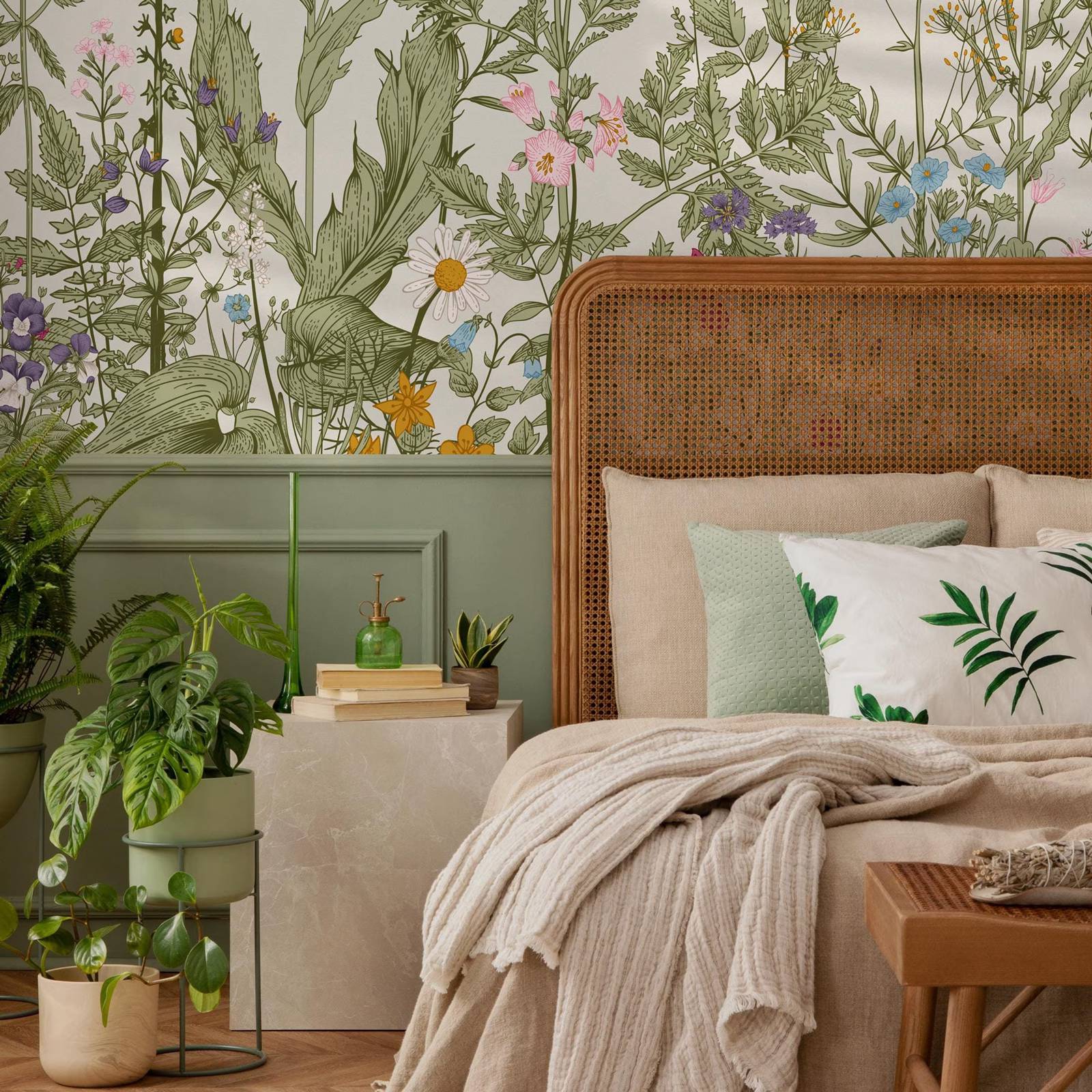 Botanical Floral Wallpaper ,Gr - Herbal Wallpaper ulasan dan harga