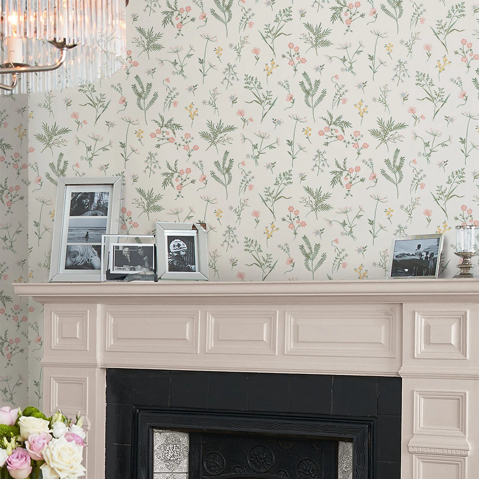 Crosswell Coral Pink Botanical - Herbal Wallpaper ulasan dan harga