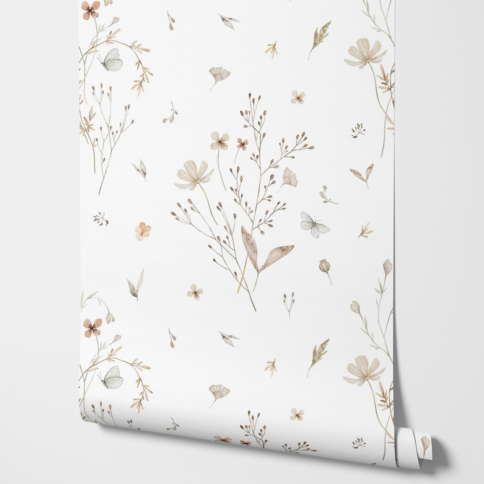 Fresh Flowers Wallpaper, Neutr - Herbal Wallpaper ulasan dan harga